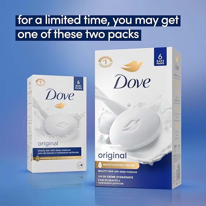Dove Shampoo & Conditioner 2-in-1 + Beauty Bar Soap 8-Pack – Deep Hydration for Revitalizing Dry Hair and Skin (9-Piece Set)