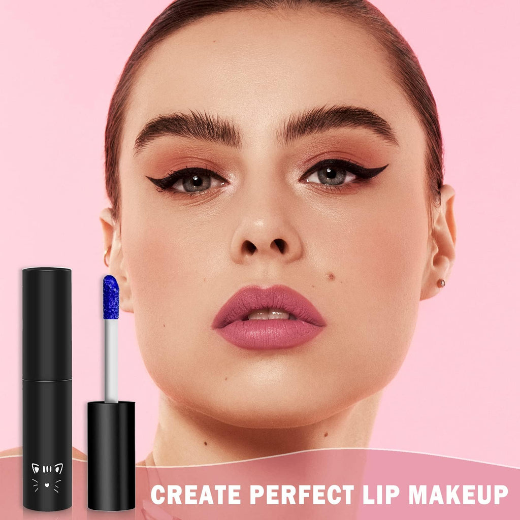QIUFSSE Peel Off Lip Stain Lip Tint Matte Liquid Lipstick - 01