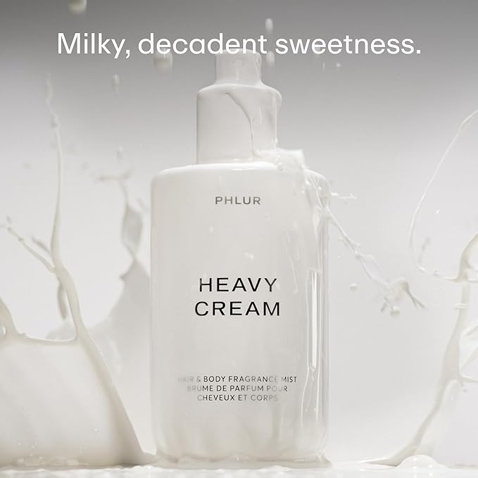 PHLUR Heavy Cream Body Mist, 8 Fl Oz – Hair and Body Perfume for Women