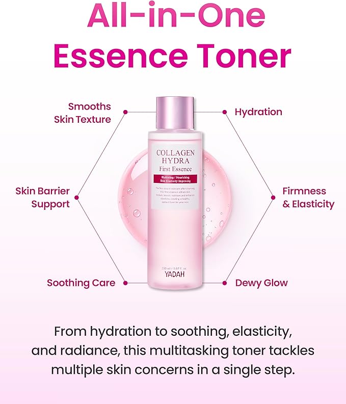 YADAH Collagen Hydra First Essence, 5.07 fl oz, Hydrating First Step
