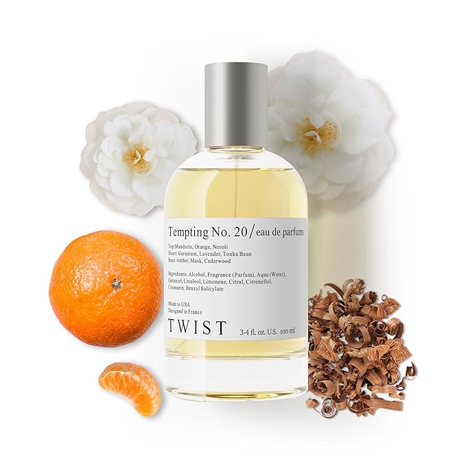 Twist Tempting No. 20 - Eau de Toilette Inspired by Cha. Allure Homme Sport, Long-Lasting Perfume For Men, Paraben Free, Vegan, Clean Ingredients, Fragrance - Spray 100 ml | 3.4 fl. oz.
