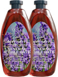 Dead Sea Collection Bubble Bath with Lavender for Women and Men - Lavender Oil and Pure Dead Sea Minerals - Nourishing and Moisturizing Skin - Pack of 2 (67.6 fl.oz)