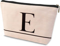 HDYHDY Letter A-Z Initial Personalized Makeup Bags, Birthday Gifts for Women, Monogrammed Gifts for Women Mom Sister Best Friend Bride Bridesmaid, Mothers Day, Christmas, Small Travel Cosmetic Bag (E)