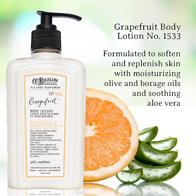 C.O. Bigelow Grapefruit Body Lotion, 10 fl oz