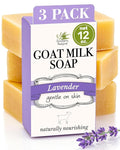 Southern Natural Goat Milk Soap Bar Lavender, 3 Pack, Dry Sensitive Skin