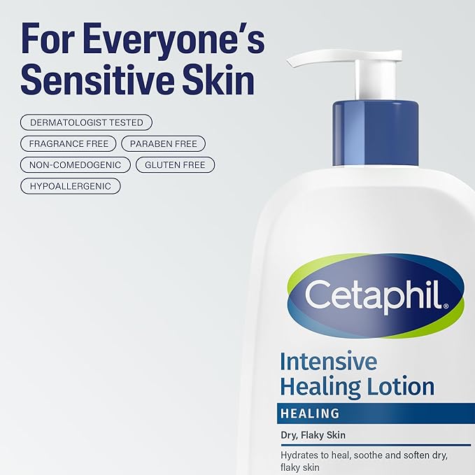 Cetaphil Intensive Healing Body Lotion with Ceramides, Dry Skin, 16 fl oz