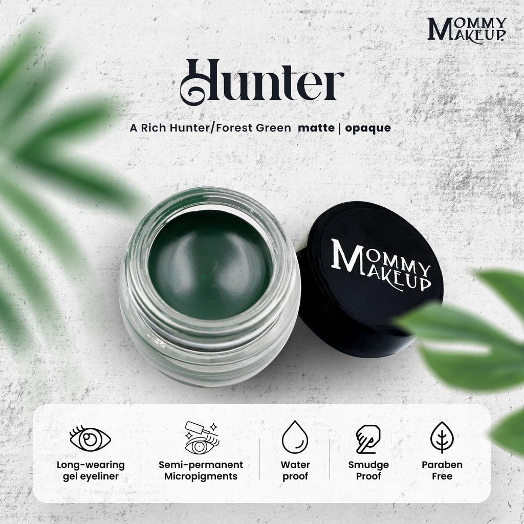 Mommy Makeup Waterproof Stay Put Gel Eyeliner Pot with Micropigments