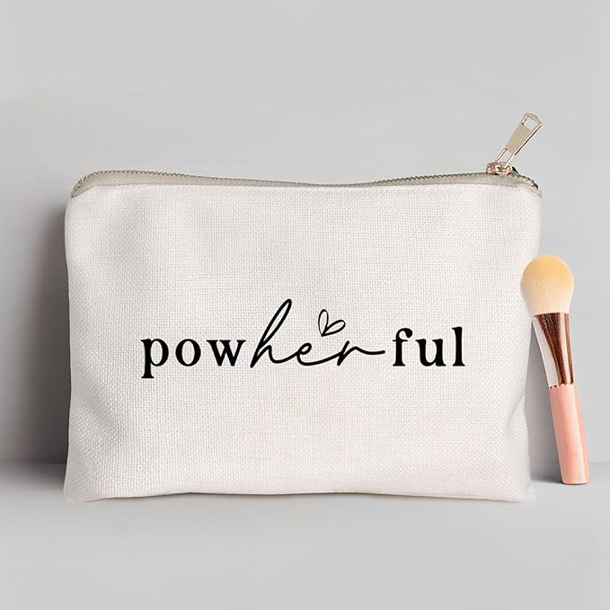 HubbgDesign She Over Came Everything That Was Sent To Destroy Her Makeup Bag Women Empowerment Gift To Girl Boss Strong Women Female Empowerment Gift