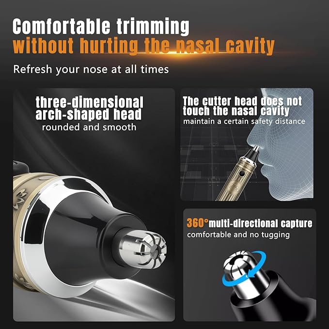 Bomxin Professional Hair Clippers for Men T-Blade Barber Clippers and Trimmer Set Nose Hair Trimmer Foil Shavers for Men Clippers for Hair Cutting, LCD Display