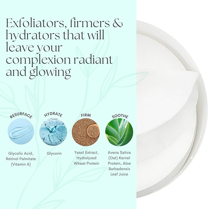 Serious Skincare Glycolic Acid Resurfacing Treatment Pads for Face, Exfoliates & Removes Dulling Dead Skin Cells, Unclogs Pores & Visibly Improves Skin Radiance & Texture, 60 Pre-Soaked Disc (2Pack)