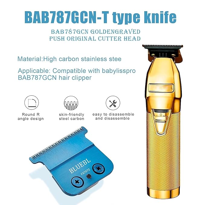 FX707Z Replacement Blades Compatible with BaBylissPRO FX787