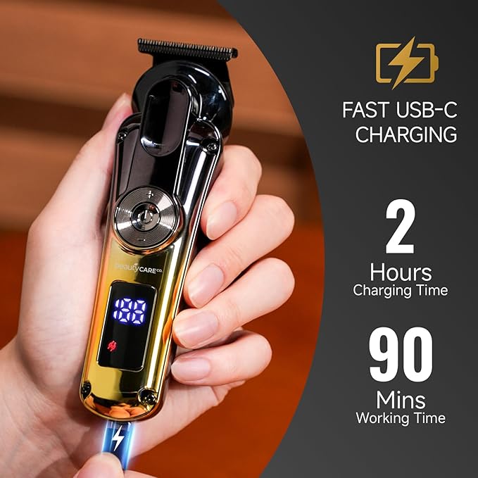 BEAUTYCARE 5-in-1 Grooming Kit for Mem, Cordless Beard & Hair Trimmer