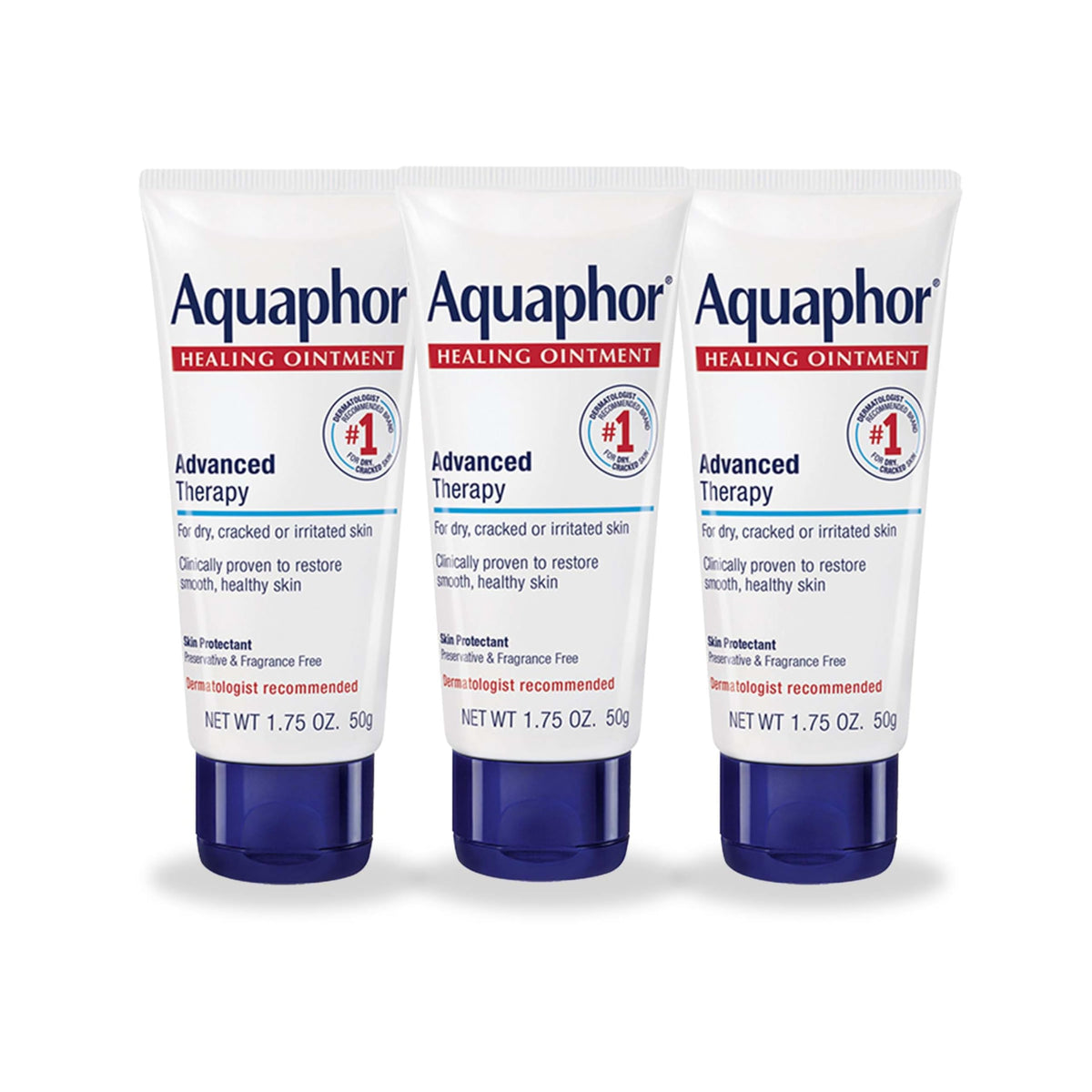 Aquaphor Advanced Therapy Healing Ointment, Multipack, 3 x 1.75 OZ