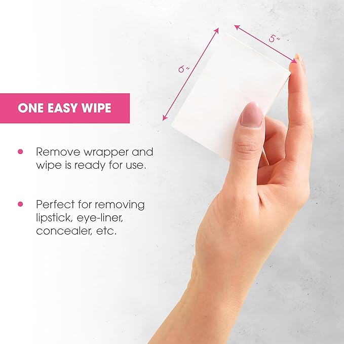 Diamond Wipes Face Cleansing & Waterproof Makeup Remover Wipes, 250 Count