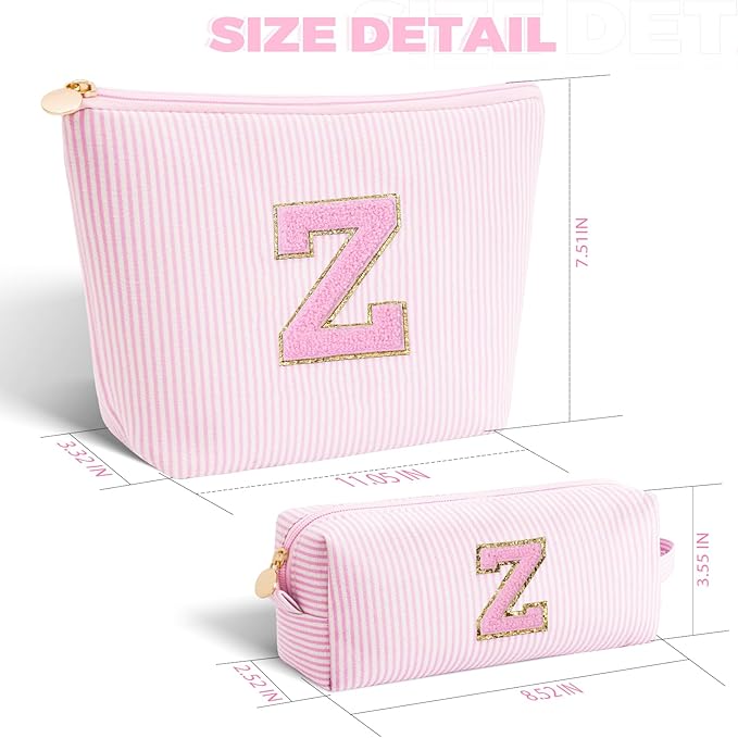 Btffitting Gifts for Teen Girls Women - Birthday Gifts for 10 11 12 13 14 15 16 17 18 Years Old Girl,Makeup Bag Cosmetic Bag,Teacher Gift Trendy Stuff Toiletry Bag - Pink,Z