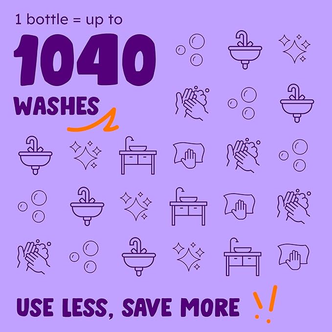 Originally Yellow Plant-Derived Hand Soap Infused with Organic Lavender | Gentle Hand Soap | Soap (64 Fl Oz (1 Pack), Lavender)