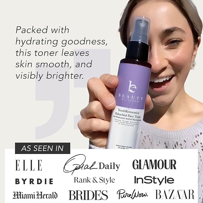 Bakuchiol Face Toner - USA Made with Natural & Organic Ingredients
