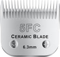 colorski 5FC# Detachable Pet Dog Grooming Clipper Ceramic Blade,Compatible with Andis Size 5FC Cut Length 1/4”(6.3mm),Compatible with andis/wahl/Oster Dog Clippers 1PCS