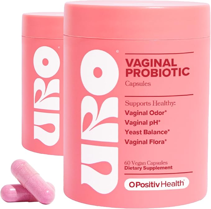 URO Vaginal Probiotics for Odor, Flora & pH Balance – 60-Day Supply