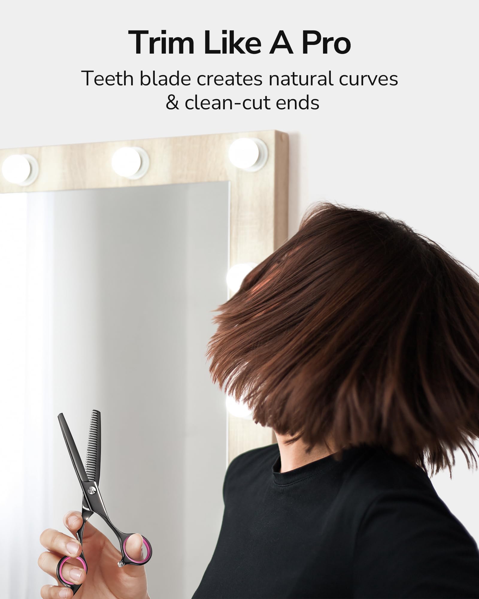 ULG Hair Thinning Scissors Professional Barber’s Texturizing Teeth Shears for Hairdressing, Salon and Home Use Thinning Shears for Hair Cutting, Made of Japanese Stainless Steel, 6.5 inch