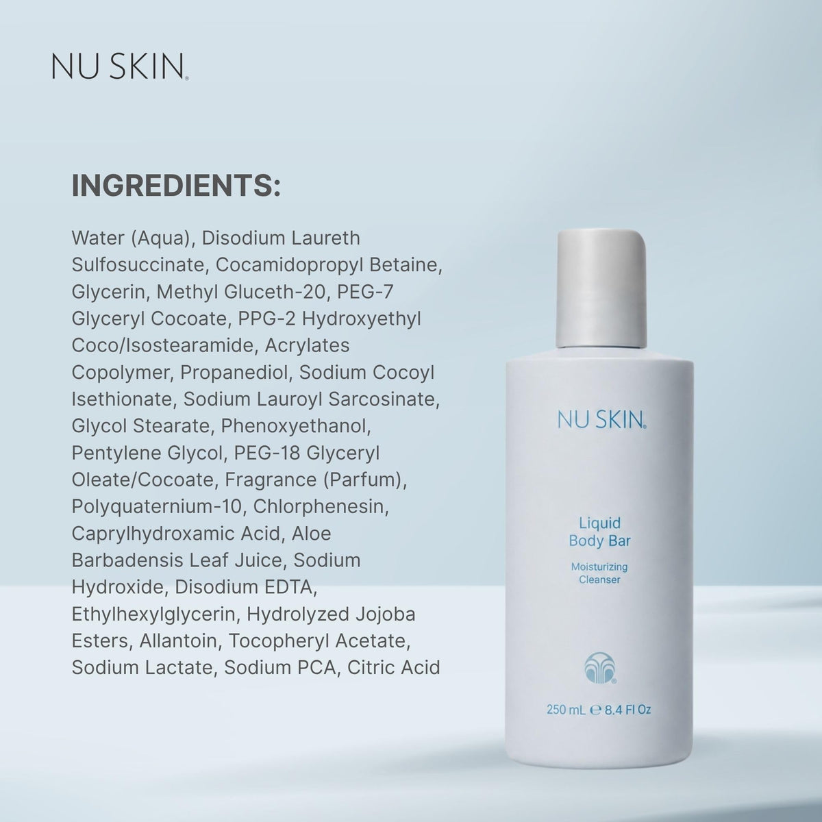 Nu Skin Liquid Body Bar | Moisturizing Cleanser | 8.4 oz | 1 Pack