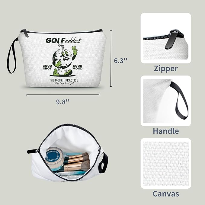 ARIOSEY Golf Gifts for Women, Small Makeup Bag and Golf Accessory Pouch