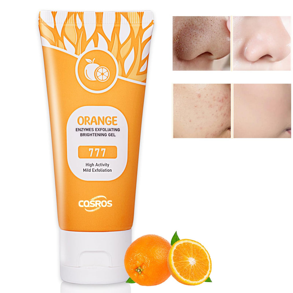 Orange Exfoliating Gel Scrub for Face and Body, Peeling Gel, Deep Clean Pores, Remove Blackheads & Moisturize Skin, for All Types Skin (1PC)