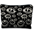 RYYCDOI Goth Makeup Bag, Mystical Gothic Evil Eyes Witchy Cosmetic Bag Toiletry Bag for Women, Witch Stuff, Halloween Makeup Bag, Halloween Gifts for Women