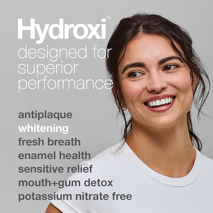Davids Hydroxi Fluoride Free Nano Hydroxyapatite Toothpaste for Remineralizing, Sensitive Support, Whitening, Antiplaque, SLS Free, Natural Peppermint, 4oz, Made in USA