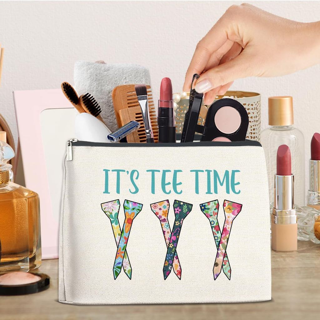 FYDHQSS Golf Gifts Accessories for Women Golf Lover Player Makeup Bag