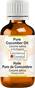 Greenwood Essential Pure Cucumber Oil (Cucumis sativus) Cold Pressed 10ml (0.33 oz)