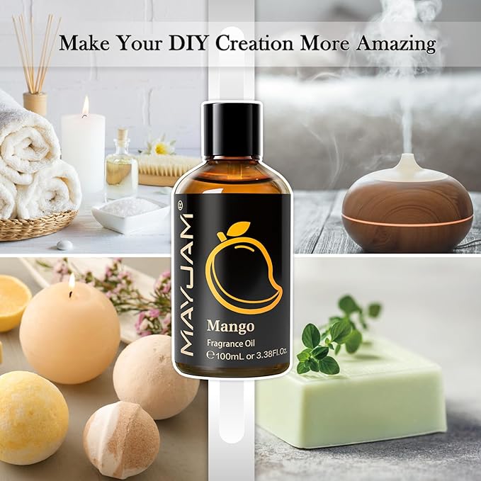 MAYJAM Mango Fragrance Oil for Soap Candle Making, 3.38fl.oz