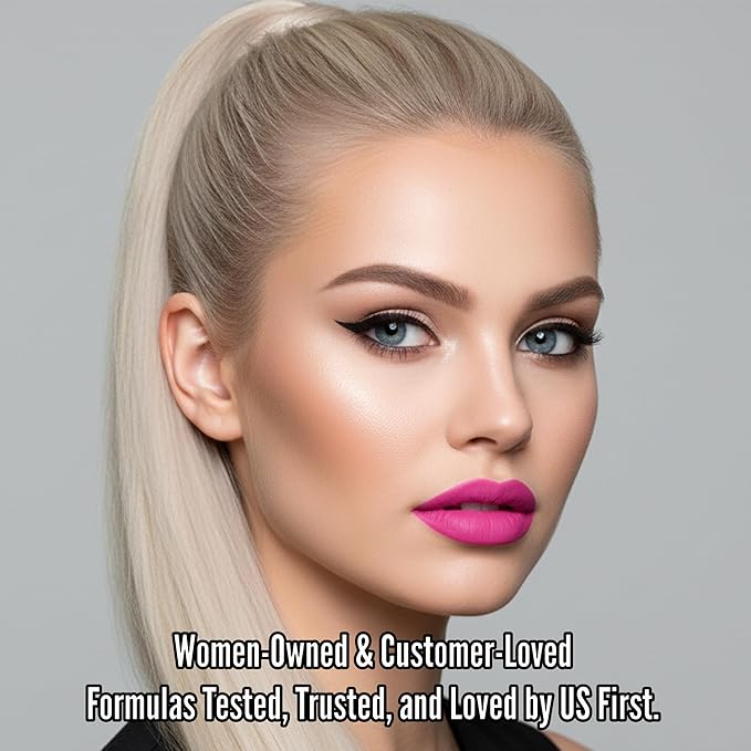 Mynena Bright Cool Pink Matte Liquid Lipstick | Long-Lasting, Waterproof, No Smudge, No Transfer Lip Color | All-Day Wear for Long Days | Lightweight Comfortable Non-Drying – Vibrant Pink Pop | Rosa