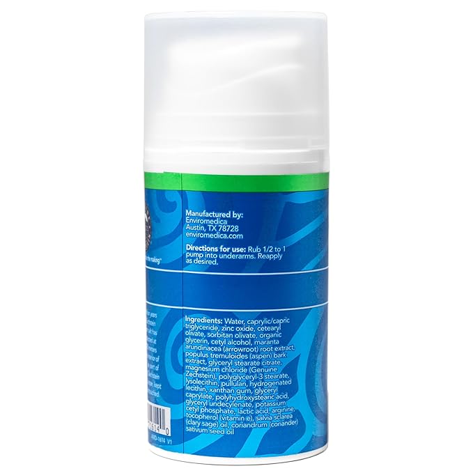 Ancient Minerals Deodorant Cream, Aluminum-Free, Sage & Coriander, 2oz