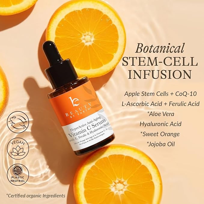 Vitamin C Face Serum - USA Made with Natural & Organic Ingredients