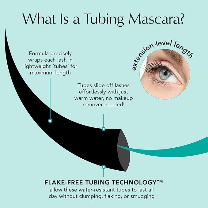 Thrive Causemetics Liquid Lash Extensions Mascara, Makeup Gift Set, Tubing Mascara Lengthening, Volumizing, Smudge Proof, No Clumping or Flaking, Cruelty Free, Brynn (Rich Black)