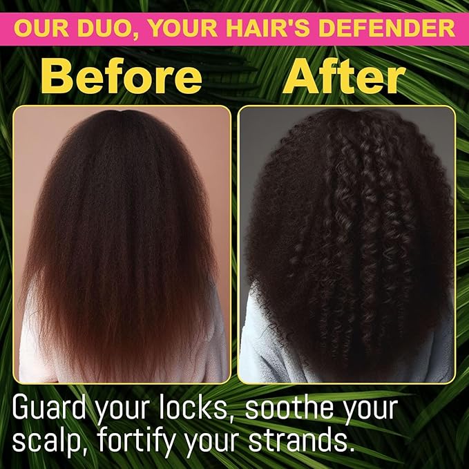 RHRI Batana Oil Shampoo and Conditioner Set for Hair Growth & Thinning Hair