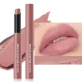 TWLBXMG Matte Lipstick Single, Long Lasting Waterproof Velvet Lipsticks, High Pigment Non-Stick Cup Not Fade Lipstick for Women，Quick Makeup Lightweight Portable # 01