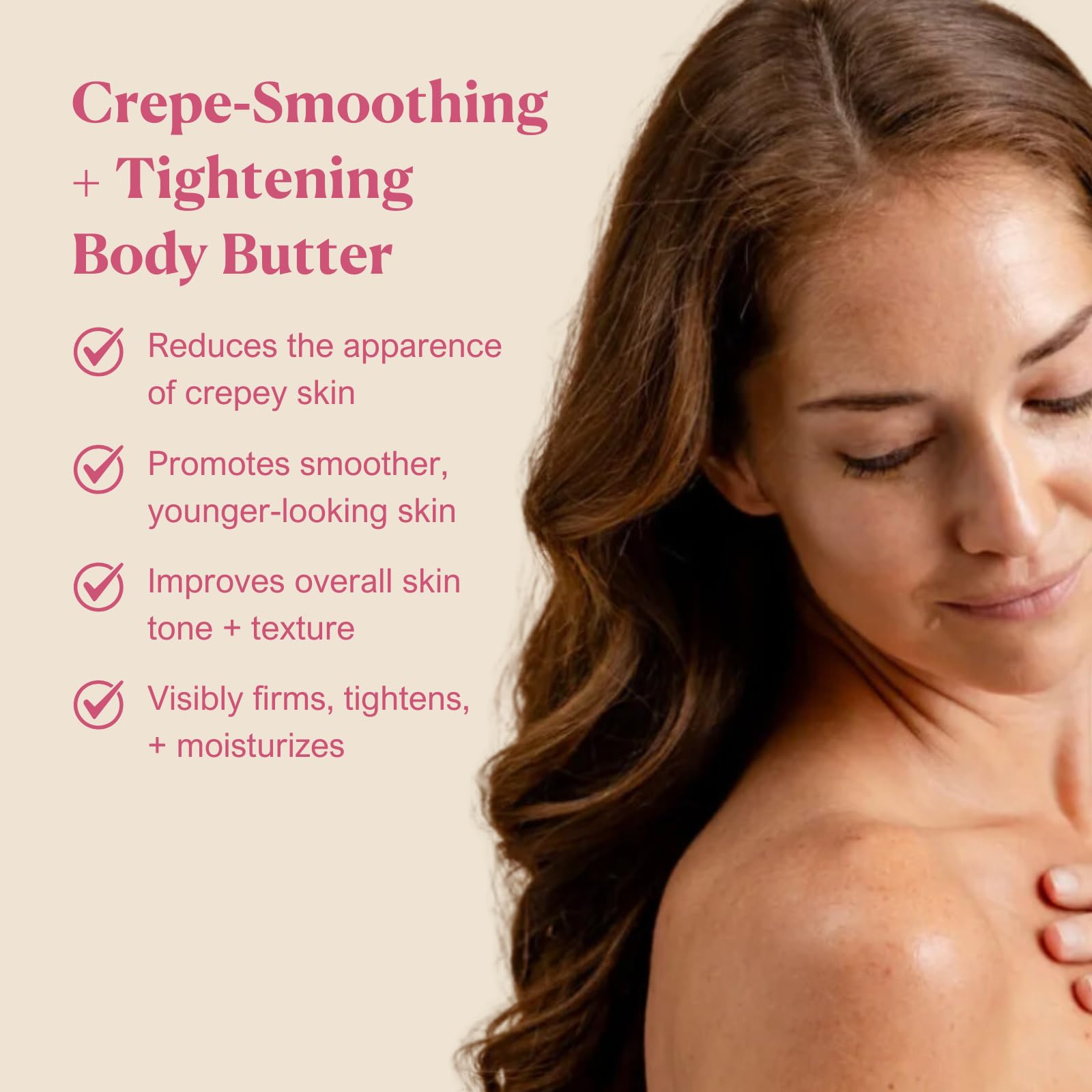 Nakery Skin Toning Body Butter for Women - Firming Body Lotion for Women - Peptide Infused Body Lotion for Crepey & Sagging Skin - Firming Lotion for Neck, Arms & Legs - Dulce Vanilla