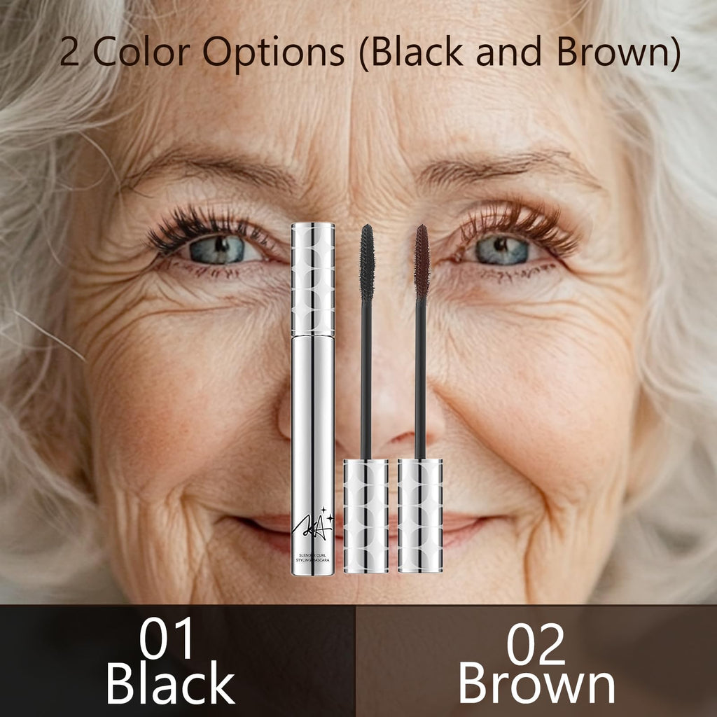 Black Mascara for Older Women 60 Plus, Prime Waterproof Volume and Length for Hypoallergenic Máscara with Long Lasting, Hypoallergenic, Lightweight for Sensitive Eyes-01