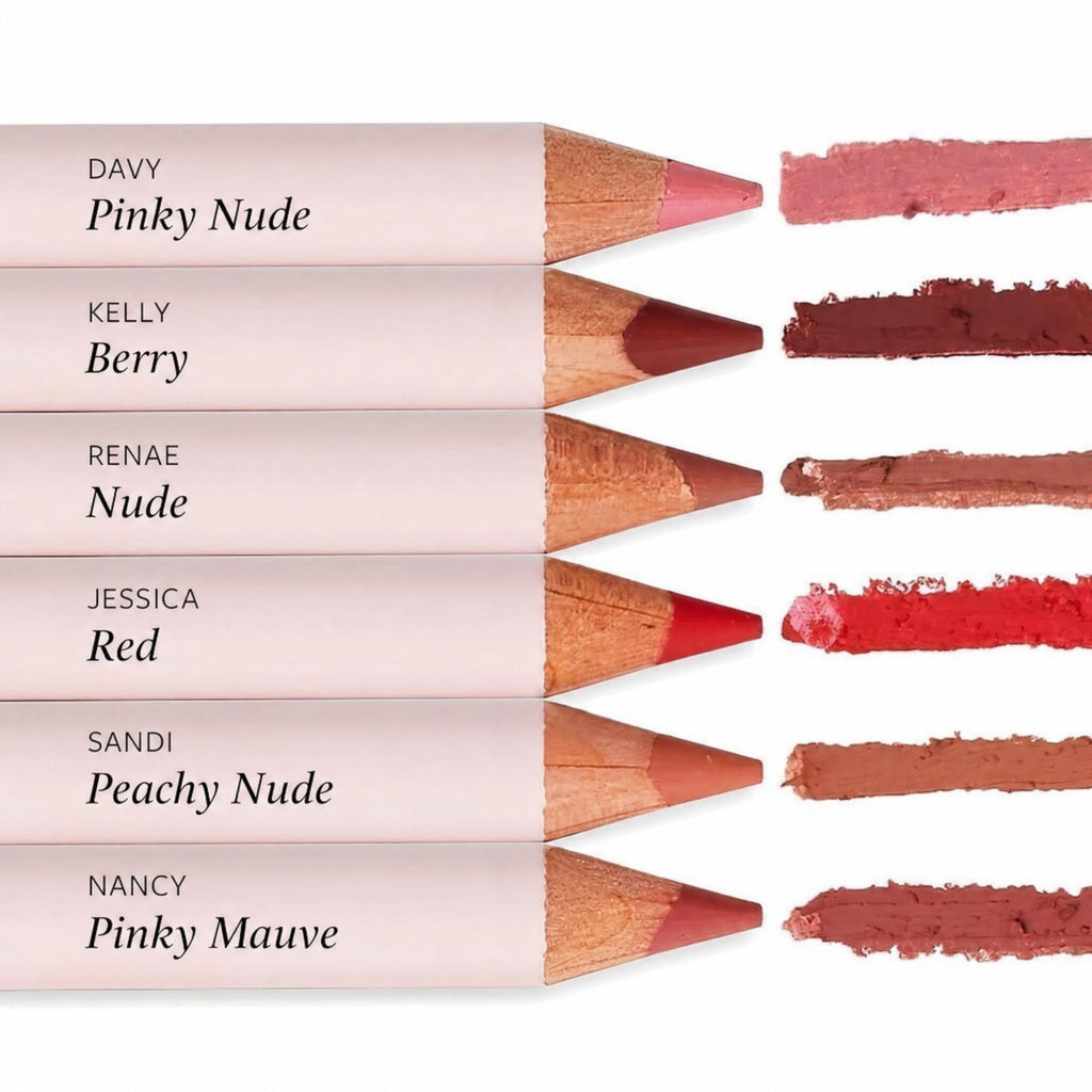Monika Blunder Beauty - Hot Line Lip Liner (Nancy) - Rosy Nude - Clean Beauty, Cruelty-Free, Vegan