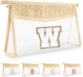 UIXIZQ Personalized Initial Letter Bag Boho Straw Clear Makeup Bag,Small Cute Chenille Varsity Letter Bag With Zipper,Beach Travel Toiletry Bag,Portable Monogrammed Cosmetic Bag for Women Girls,W