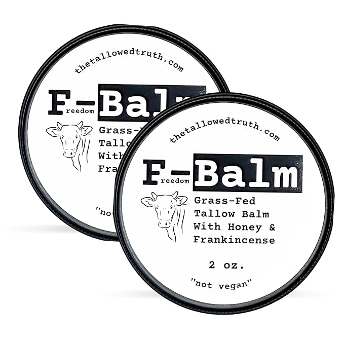 Tallowed Truth Original Tallow Balm - Grass-Fed Beef Tallow for Skin & Face - 5 Ingredient Moisturizer - 2 oz - Tallow Face Cream Made in Canada - Organic Balm for Face & Body Care