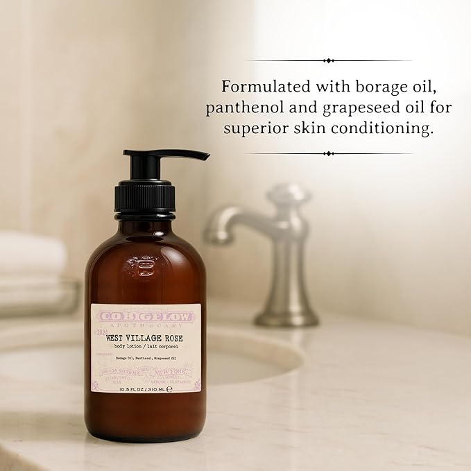 C.O. Bigelow West Village Rose Body Lotion, 10.5 fl oz