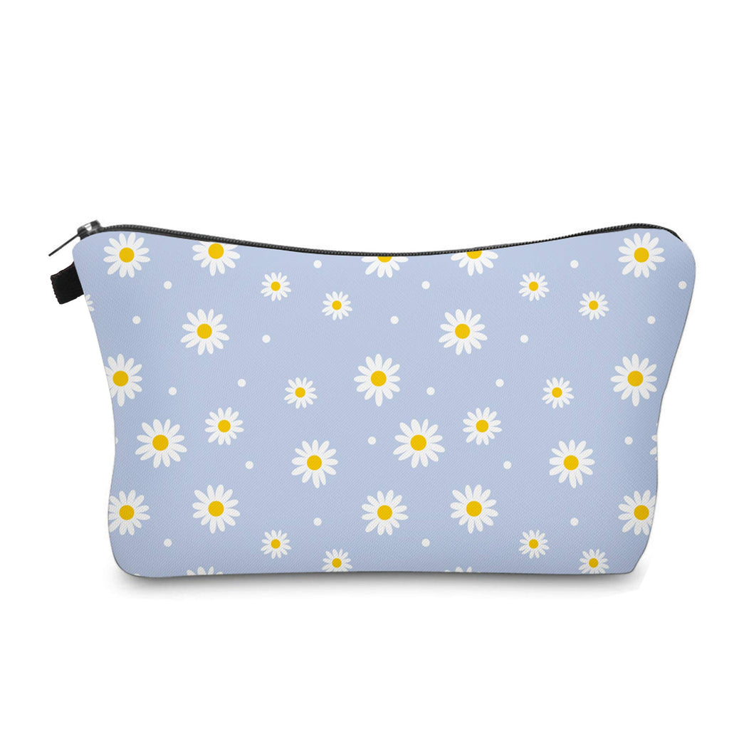 Aiphamy Cute Travel Makeup Bag Cosmetic Bag Small Pouch Gift for Women (Daisy)