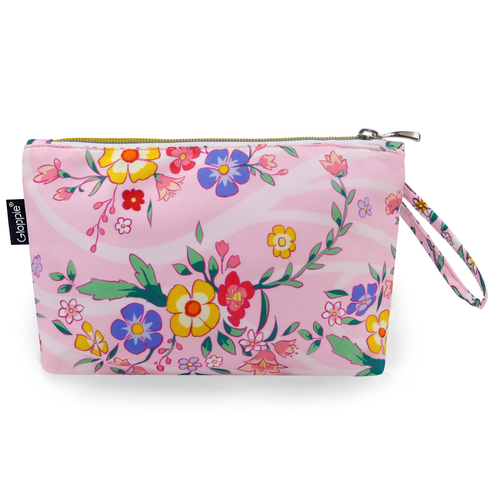 Gloppie Make Up Bags for Women Small Makeup Bag for Purse Cosmetic Bag Pink