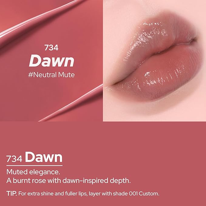 Oddtype Unframed Hydro Blow Tint – 734 Dawn | Hydrating Gloss Lip Tint | 0.3 fl oz / 9 g | Korean Beauty