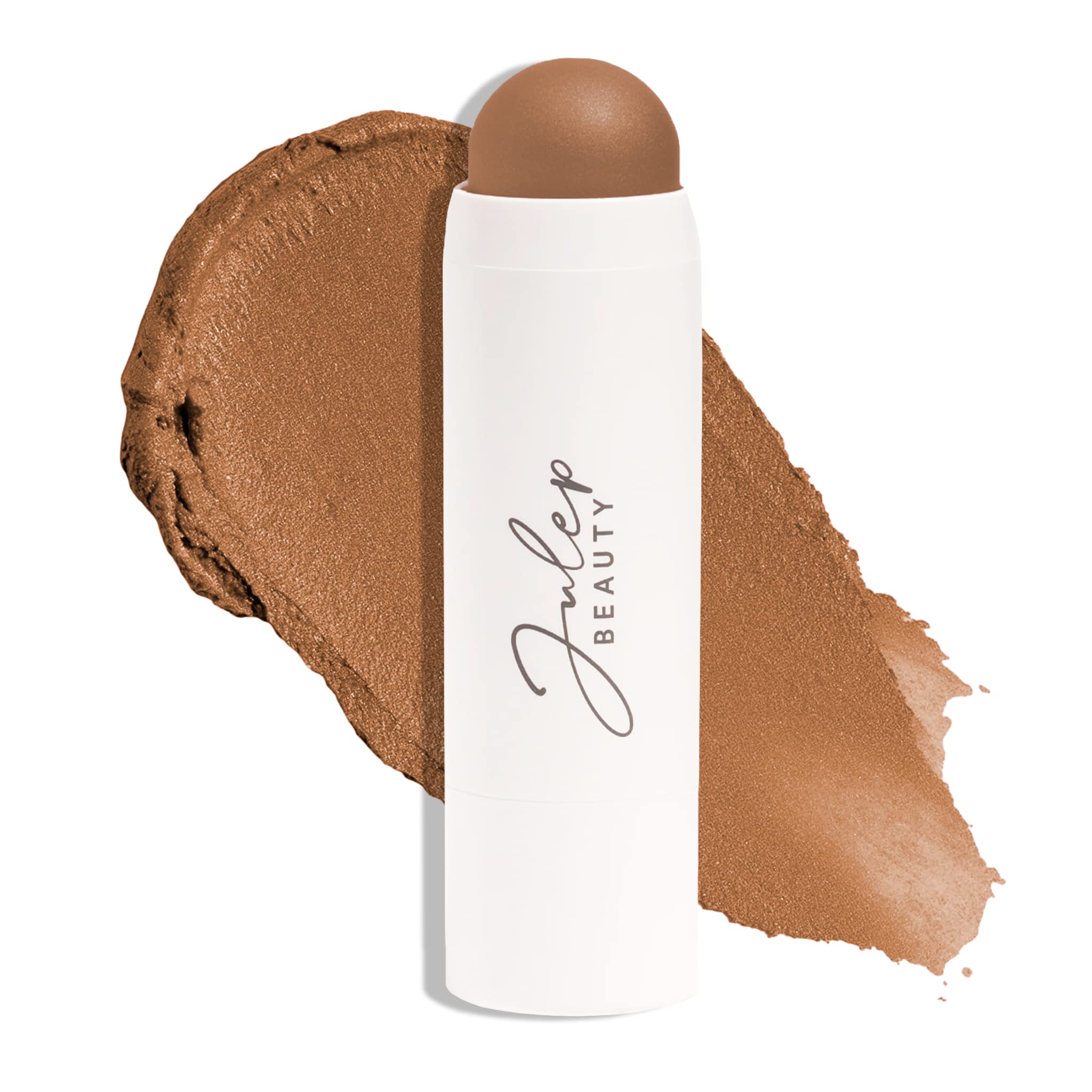 Skip The Brush Cream to Powder Bronzer Stick - Neutral Bronze - 2-in-1 Cream Bronzer and Contour Stick for the Face - Blendable, Buildable, No Brush Needed - Cruelty-Free, Dewy, All Skin Types