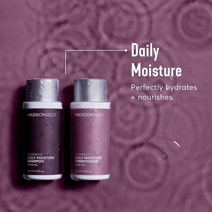 Madison Reed ColorSolve Daily Moisture Shampoo – Color Safe Sulfate-Free Shampoo for Color-Treated, Highlighted & All Hair Types, Prevents Color Fading, 8 Fl Oz
