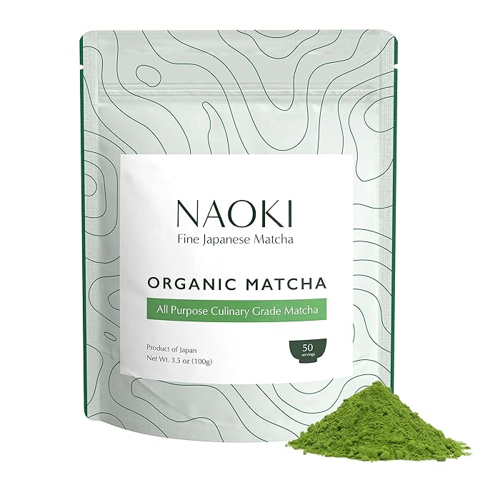 Naoki Matcha Organic All Purpose Blend Matcha, 100g/3.5oz